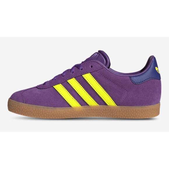 adidas Originals Kids Sneakers in Purple and Yellow - Picture 2 of 6
